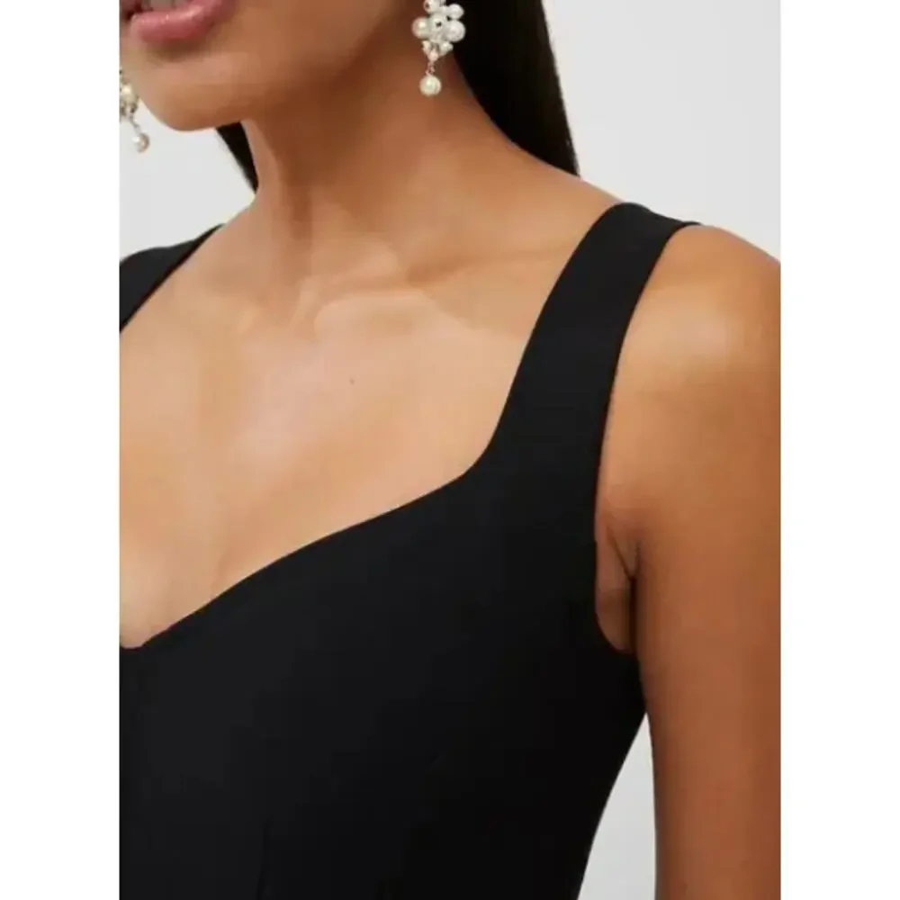 FRENCH CONNECTION WOMENS 12 WHISPER RUTH MINI DRESS BLACK COCKTAIL PARTY NEW - Picture 4 of 14